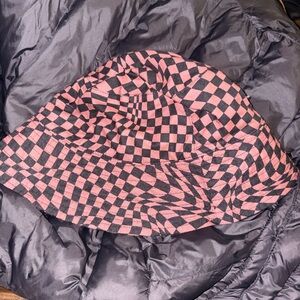 BAGGU Pink and Black Optical Illusion Bucket Hat